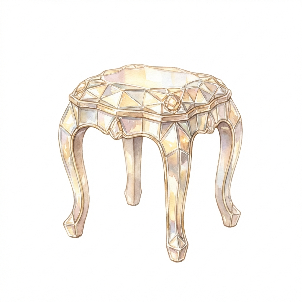 镜子小凳 (Mirror Stool)